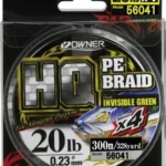 TRESSE OWNER HQ PE BRAID 4X 300m Vert