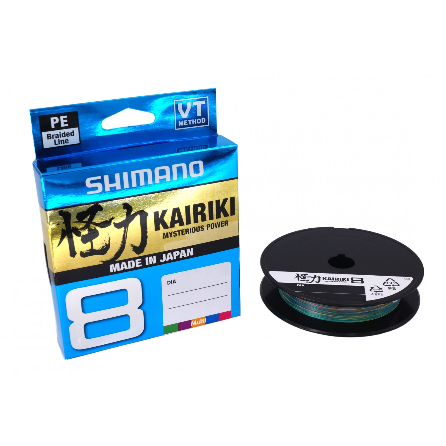 Tresse Shimano Kairiki Sx8 Multi Couleur - 300M – Image 1
