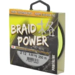 Tresse Powerline Braid Power - Jaune - 200M