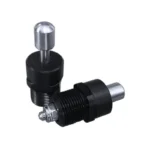 Obus vissés avec insert Delrin noir - 2pcs