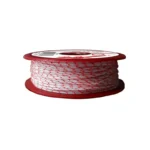 Polyester 100K blanc/rouge - 1.6mm - 50m (100 DaN)