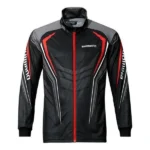 SHIMANO Full Zip Print Shirt long sleeve Black