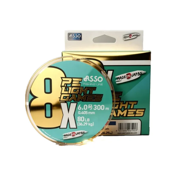 TRESSE ASSO LIGHT GAMES 8X PE - MULTICOLOR 150m