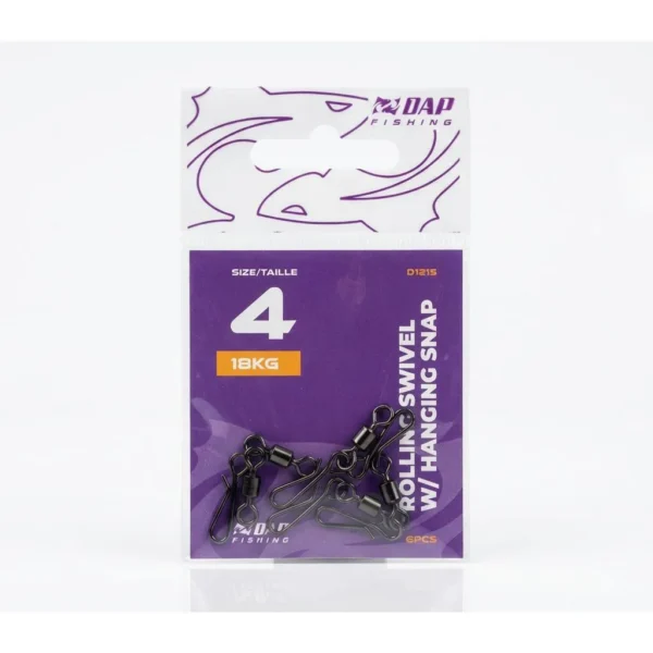 Rolling Swivel W/ Hanging Snap