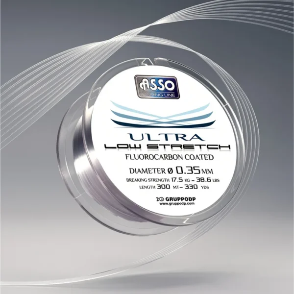 Nylon Asso Ultra Low Stretch Gris Clair 300m